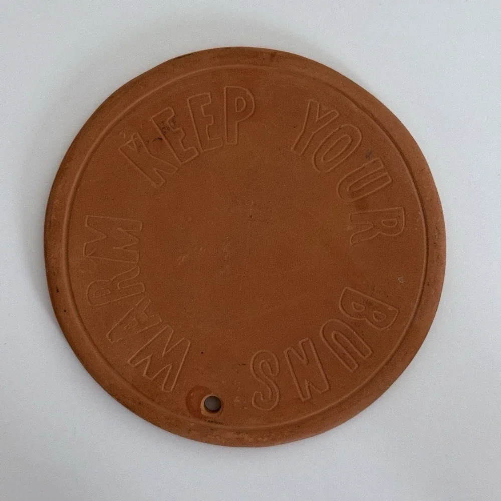 Trivet Bun Warmer Terracotta Clay Keep Your Buns Warm with Hanging Hole